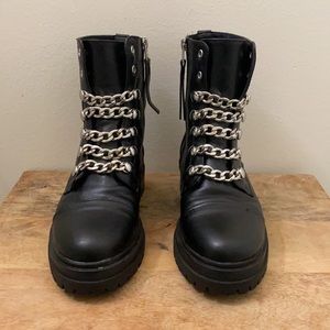 Circus by Sam Edelman black combat boots